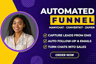 do manychat chatbot convertkit zapier automation