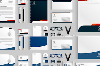 do logo design and branding kit package with brand identity