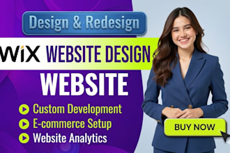 do wix website design, redesign wix website, wix online store