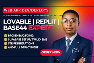 connect supabase stripe or twilio to base44 lovable replit and live deployment
