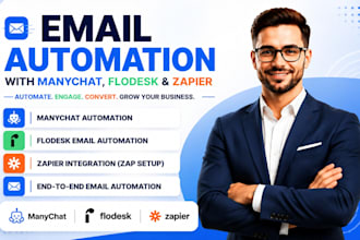 setup manychat flodesk and zapier zap email automation
