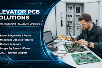 do elevator control board and redesign obsolete pcb for reliable operation