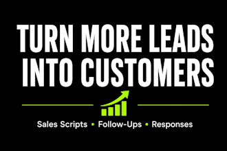 write sales and follow up scripts that convert leads