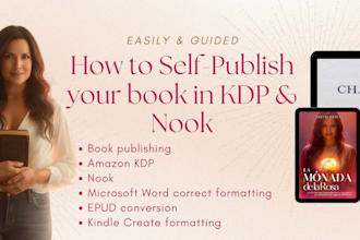 guide you to self publish your book on amazon KDP easily
