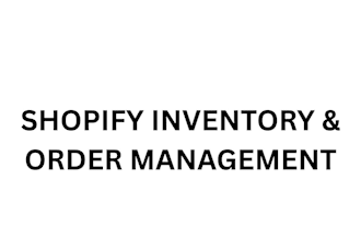 manage shopify inventory and process orders