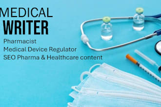 write SEO pharma and medical device product descriptions