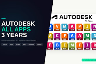 provide official autodesk all apps subscription for 3 years