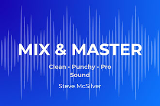 mix and master your track for a clean, powerful and professional sound