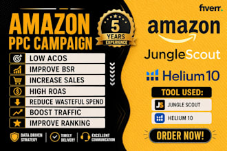 setup, manage and optimise amazon PPC campaigns amazon fba ppc ads campaign