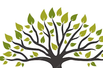 design unique tree service logo for you