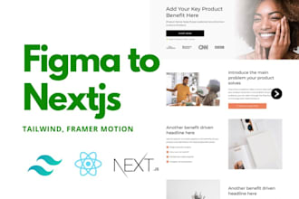 responsive frontend with react nextjs tailwind