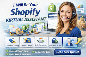 be your shopify virtual assistant