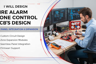 design fire alarm zone control pcb for panel integration and expansion