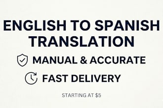 translate english to spanish and viceversa professionally