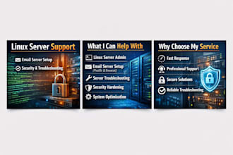 provide linux admin, email server and security support