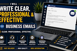 write clear professional business emails and email replies