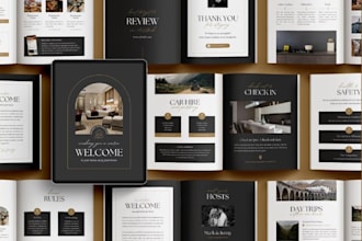 design a custom airbnb welcome book house manual for your vacation rental guide
