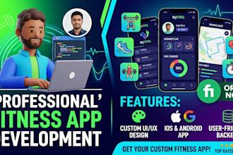 develop fitness app, gym workout app, health and fitness mobile app