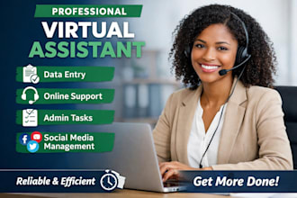 provide professional virtual assistant services for online support