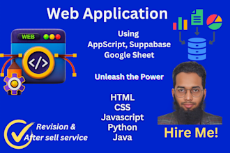 build full stack web app using sheets and supabase by apps script