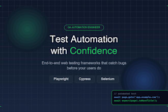 qa automation testing using playwright, cypress, or selenium