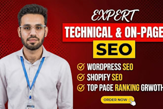 do expert on page SEO for wordpress and shopify to rank higher on google
