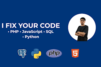 fix bugs in your PHP, javascript, sql, or python code