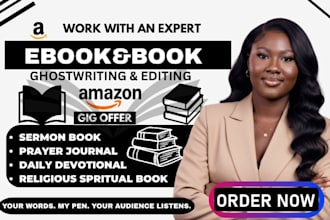 ghostwrite edit daily devotional christian book  prayer journal