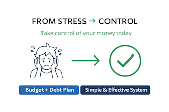 create a personalized budget plan to fix your finances