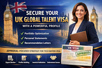 help you secure UK global talent visa with a powerful profile