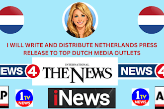 write and distribute netherlands press release to top dutch media outlets