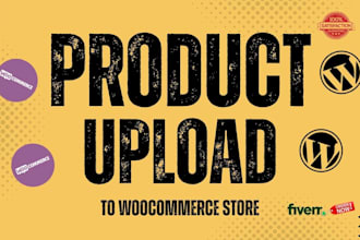 do woocommerce product upload, add product or product listing