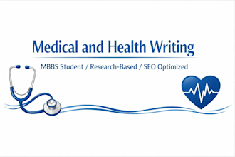 write proffesional medical and health articles