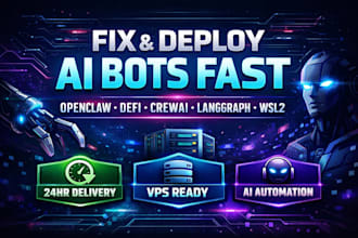 setup fix deploy gateway openclaw defi trading bot crewai langgraph wsl2 ai code