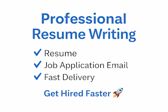 professional resume writing email writing