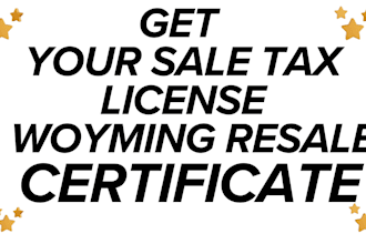 get  permit, resale certificate,sale tax license in wyoming