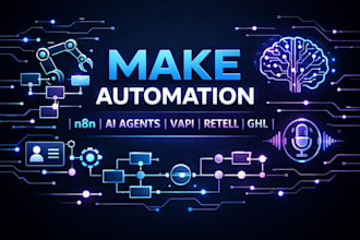 do make automation, n8n automation, ai agent, vapi, retell, ghl