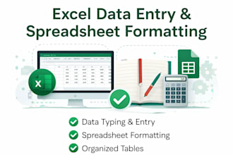excel data entry and google sheets data entry