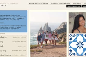 quickly design you an aesthetic personal website