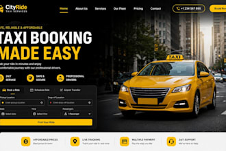 create taxi booking website chauffeur website limousine website taxi vtc website