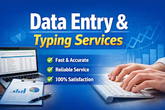 do data entry,typing,and excel spreadsheet work