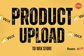do wix product upload, add product or product listing