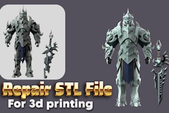 do 3d lattice model custom stl file repair edit hard surface industrial products