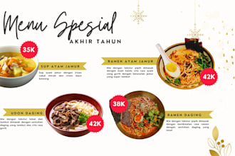 design modern restaurant menu, food menu or cafe menu design