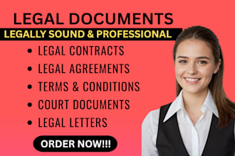 draft legal contracts and agreements