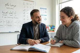 teach you arabic msa or egyptian dialect in a simple way