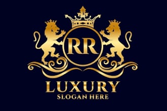 make luxury regal heraldic family crest coat of arms logo