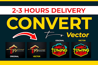 do vector tracing, convert logo to vector, vectorize image fast