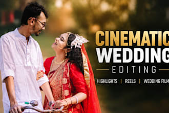 edit professional cinematic wedding films with storytelling
