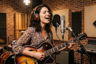 sing custom cowgirl country rock alt guitarist nashville songs style production